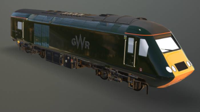 火车高铁gltf,glb模型下载，3d模型下载
