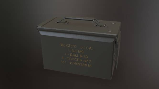 军用弹药罐gltf,glb模型下载，3d模型下载
