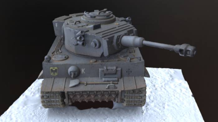 小老虎坦克gltf,glb模型下载，3d模型下载