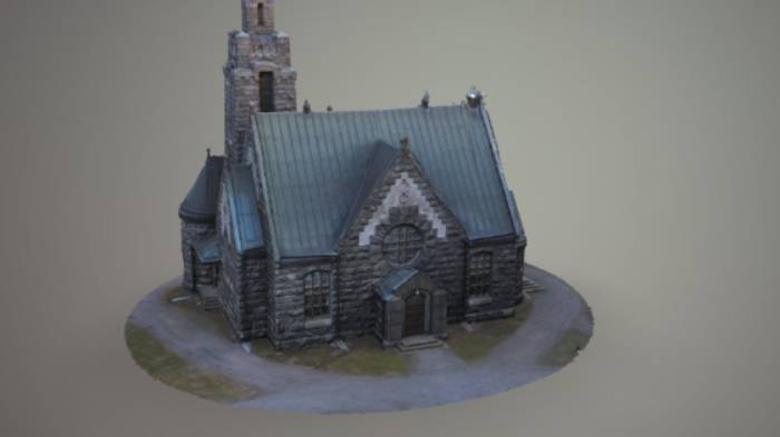 教堂gltf,glb模型下载，3d模型下载
