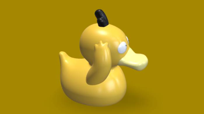 小黄鸭gltf,glb模型下载，3d模型下载