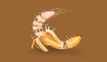 香蕉食品饮料香蕉,水果,食物gltf,glb模型下载，3d模型下载