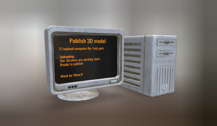 旧电脑gltf,glb模型下载，3d模型下载