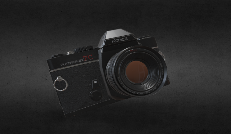 konica数码相机gltf,glb模型下载，3d模型下载