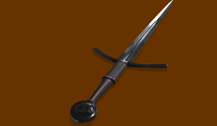 中世纪长剑gltf,glb模型下载，3d模型下载