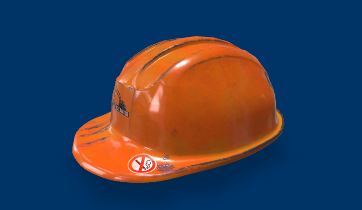 安全帽机械帽子,头盔gltf,glb模型下载，3d模型下载