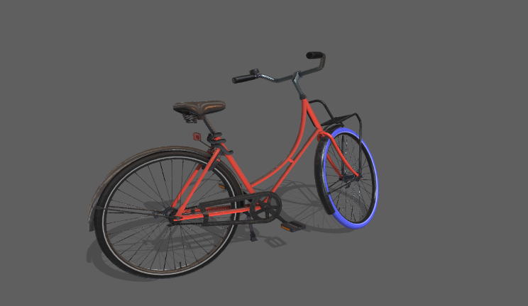 自行车gltf,glb模型下载，3d模型下载