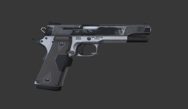 M1911手枪gltf,glb模型下载，3d模型下载