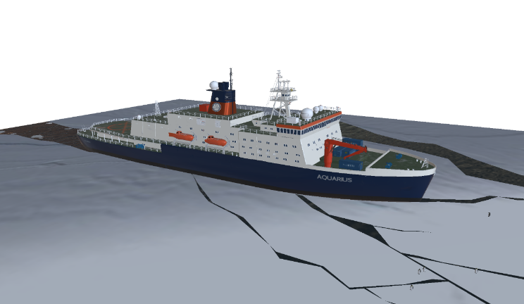 破冰船船艇船,舰艇,冰gltf,glb模型下载，3d模型下载