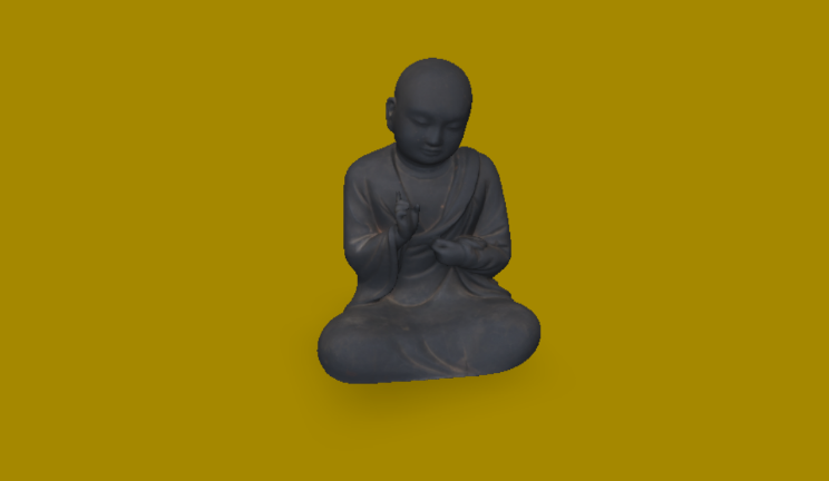 中国僧侣gltf,glb模型下载，3d模型下载