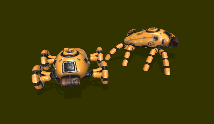 蜘蛛车gltf,glb模型下载，3d模型下载