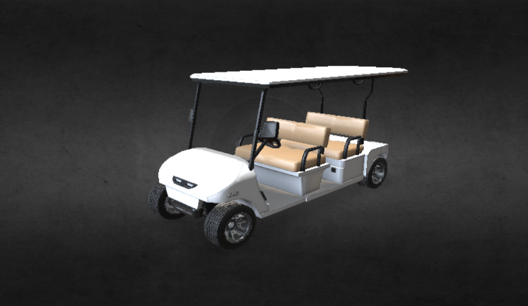 高尔夫车gltf,glb模型下载，3d模型下载