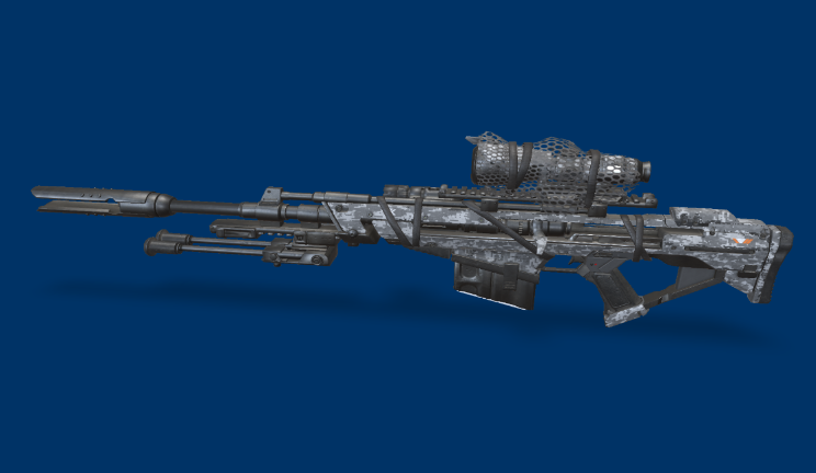 MKS50口径狙击步枪gltf,glb模型下载，3d模型下载