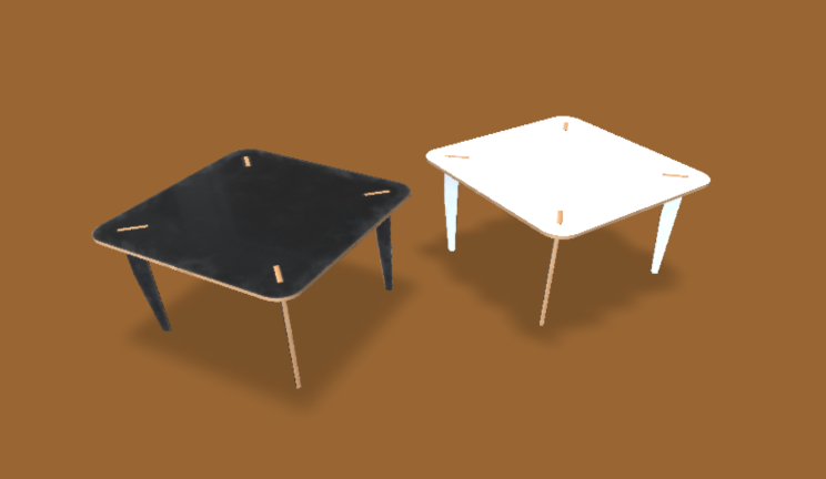 刨花板桌子家具家具,桌椅gltf,glb模型下载，3d模型下载