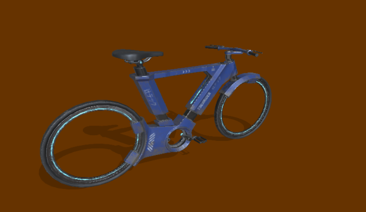 未来自行车gltf,glb模型下载，3d模型下载