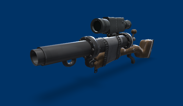 榴弹枪gltf,glb模型下载，3d模型下载