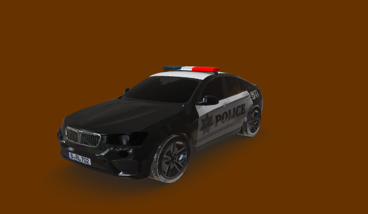 警车gltf,glb模型下载，3d模型下载