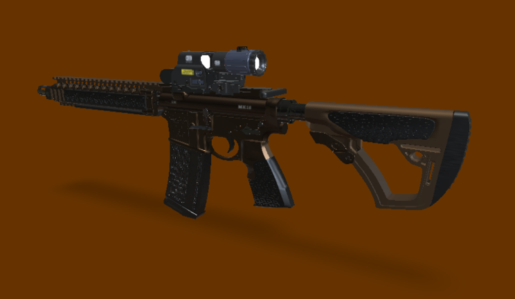 MK18武器武器,枪,冲锋枪gltf,glb模型下载，3d模型下载
