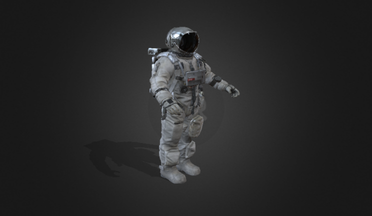太空宇航员人物太空服,宇航服gltf,glb模型下载，3d模型下载
