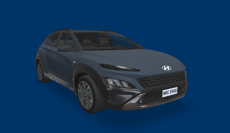 现代科纳 2022车辆汽车,越野车,suvgltf,glb模型下载，3d模型下载