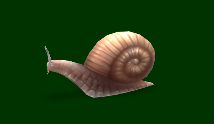 蜗牛gltf,glb模型下载，3d模型下载