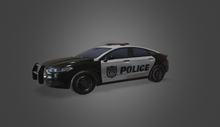 福特警车gltf,glb模型下载，3d模型下载