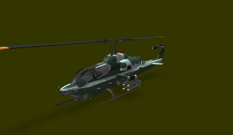 直升机gltf,glb模型下载，3d模型下载