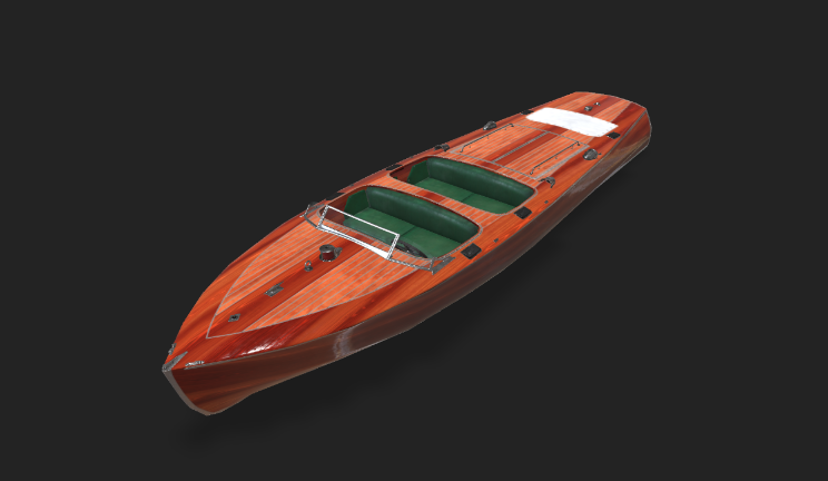游艇gltf,glb模型下载，3d模型下载