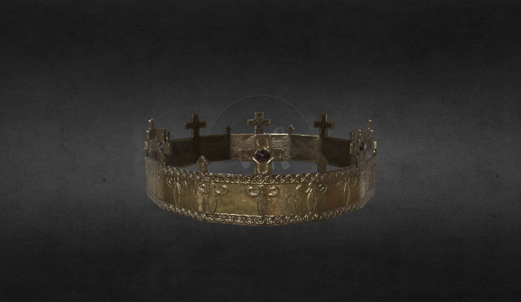 英国皇冠生活用品王冠gltf,glb模型下载，3d模型下载