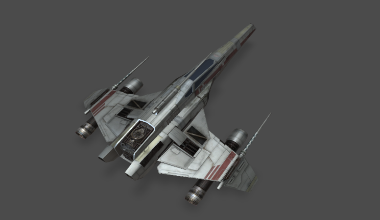 星际战斗机gltf,glb模型下载，3d模型下载