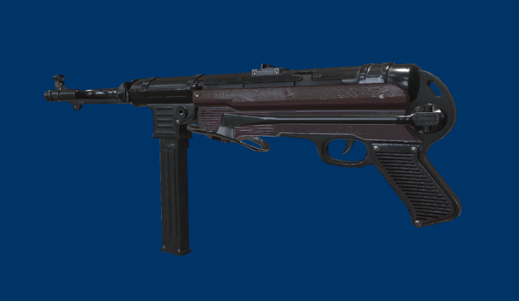 MP40冲锋枪gltf,glb模型下载，3d模型下载