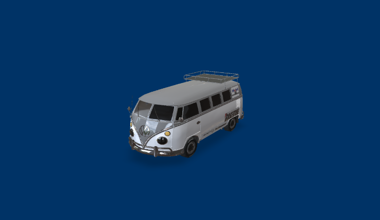 大众公交车gltf,glb模型下载，3d模型下载