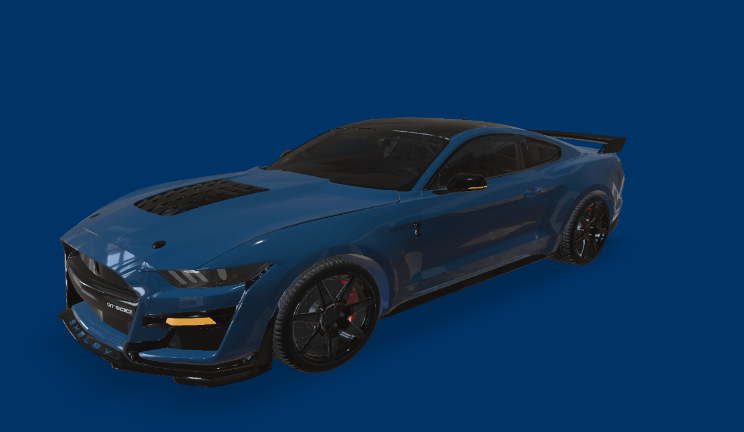 福特野马GT500车辆汽车,交通工具,ford,GT500gltf,glb模型下载，3d模型下载