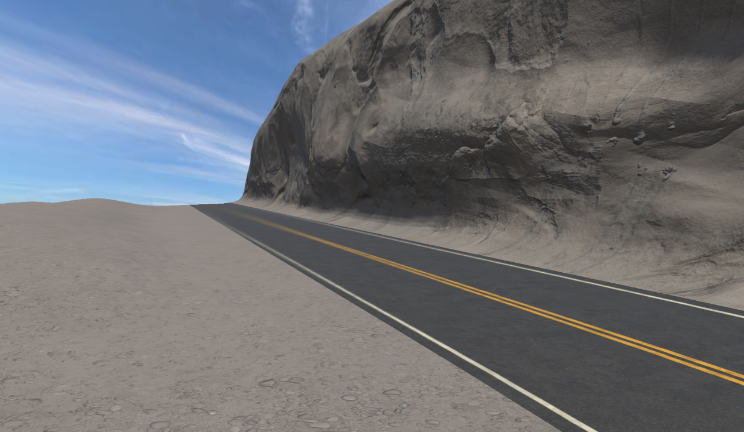 悬崖公路gltf,glb模型下载，3d模型下载