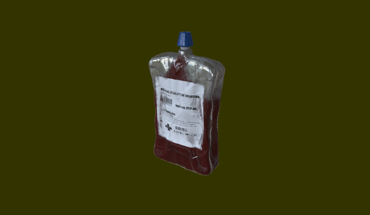 血袋机械血浆,血液,医疗gltf,glb模型下载，3d模型下载