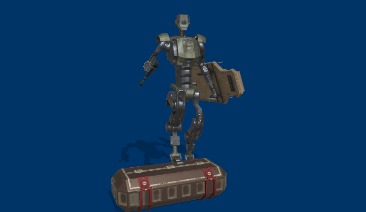机器人战士gltf,glb模型下载，3d模型下载