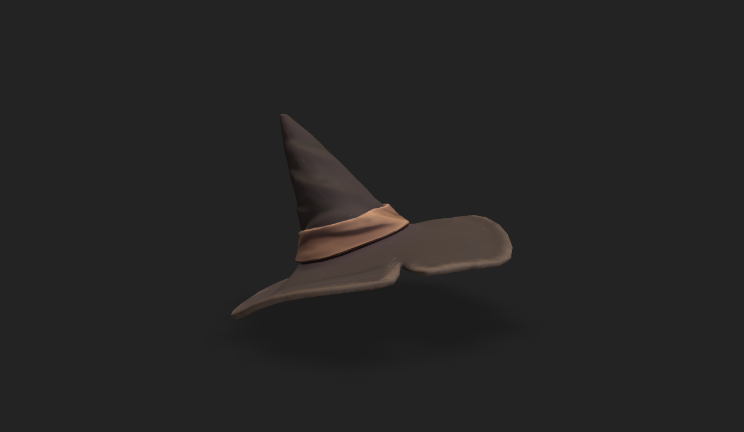 巫师帽生活用品帽子,服饰gltf,glb模型下载，3d模型下载