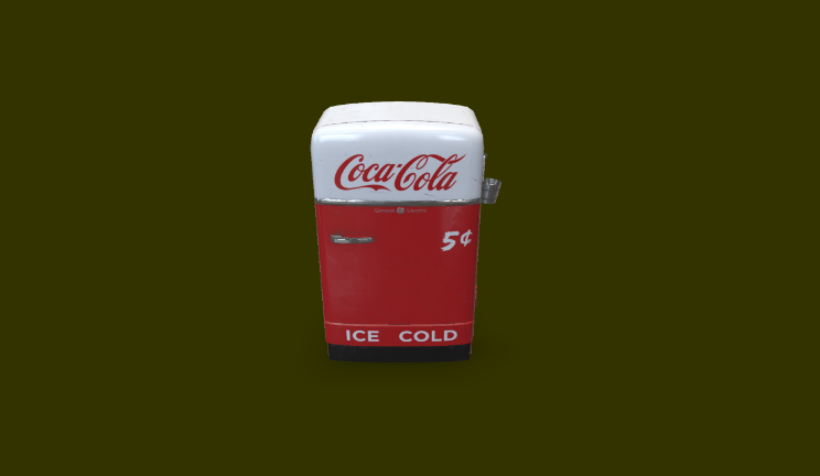 可口可乐冰箱gltf,glb模型下载，3d模型下载