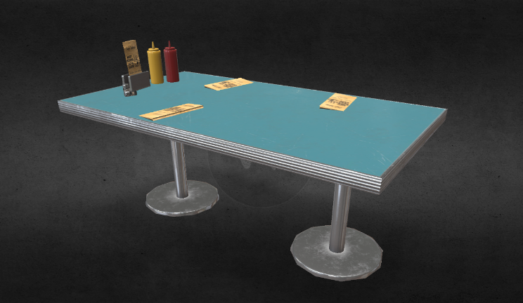 咖啡桌家具家具,桌子,咖啡,餐桌gltf,glb模型下载，3d模型下载