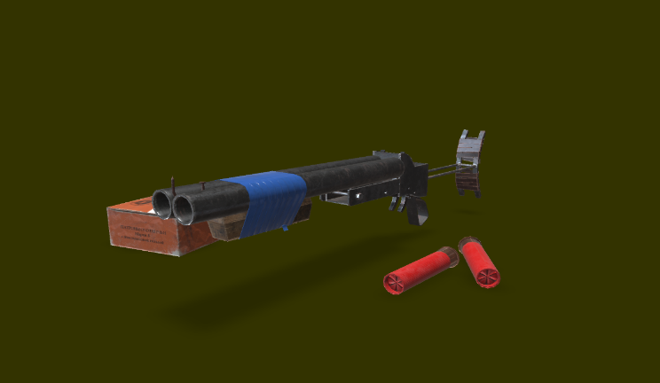 霰弹枪gltf,glb模型下载，3d模型下载