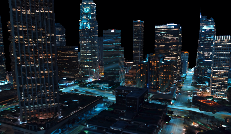 城市夜景gltf,glb模型下载，3d模型下载
