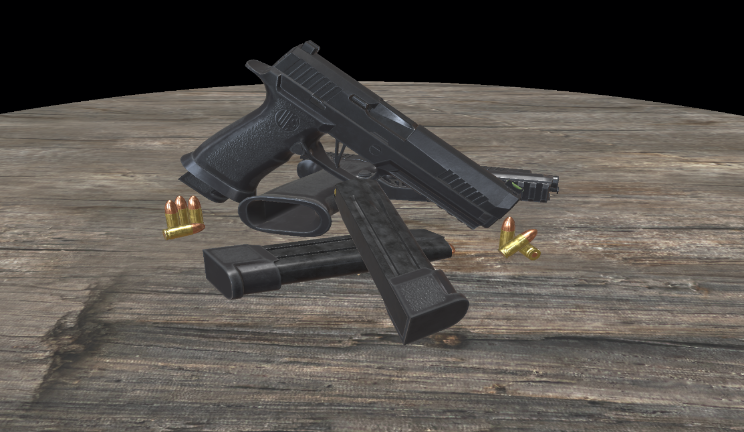 手枪武器武器,枪gltf,glb模型下载，3d模型下载