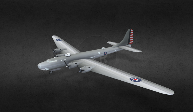 美国轰炸机gltf,glb模型下载，3d模型下载