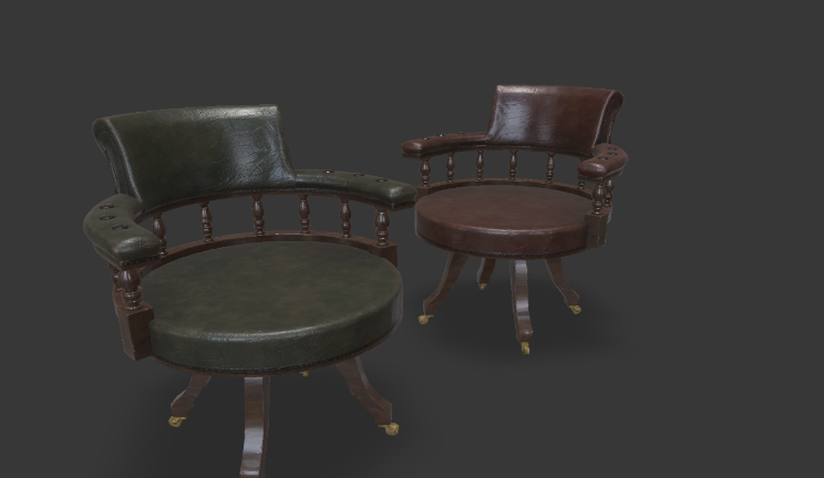圈椅家具家具,沙发,实木,椅子,皮gltf,glb模型下载，3d模型下载
