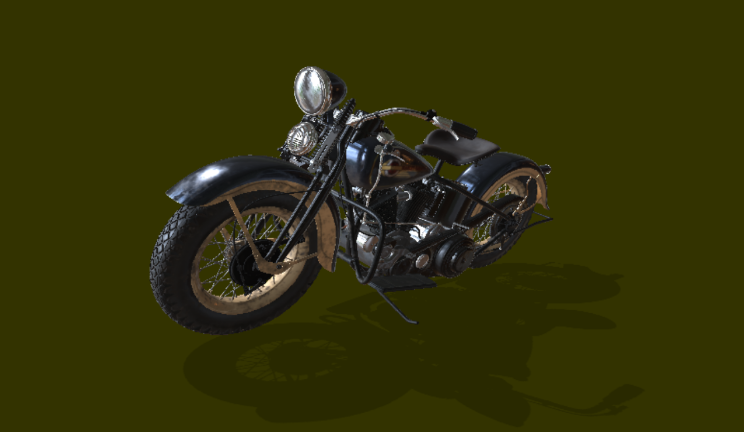 哈雷戴维森摩托车车辆汽车,摩托车,两轮gltf,glb模型下载，3d模型下载