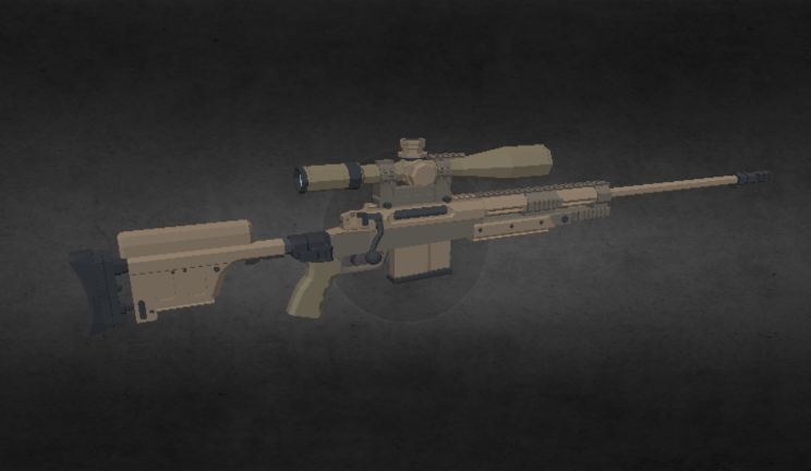 低模狙击枪gltf,glb模型下载，3d模型下载