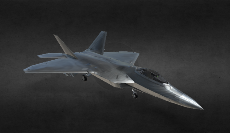 F-22猛禽gltf,glb模型下载，3d模型下载