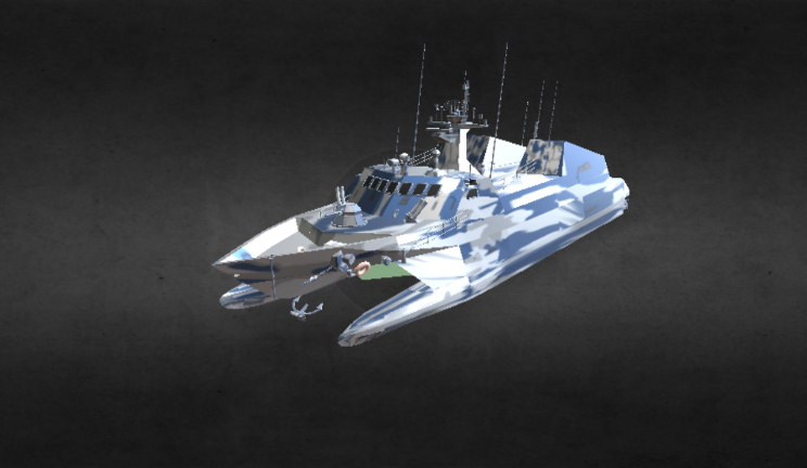 导弹艇船艇船,军事gltf,glb模型下载，3d模型下载