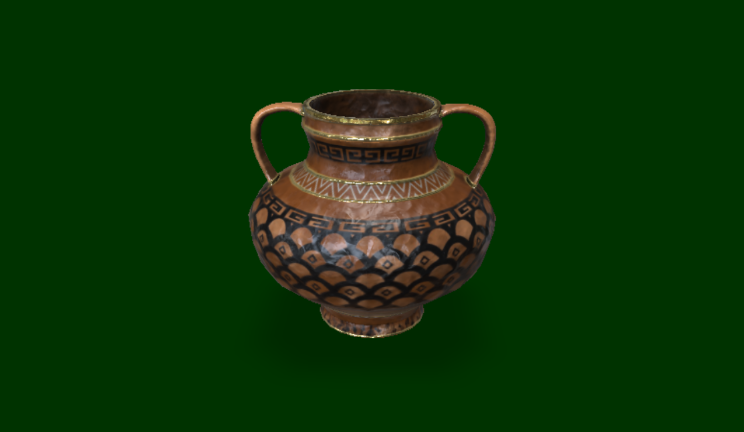 装饰花瓶文物雕塑花瓶,陶罐gltf,glb模型下载，3d模型下载