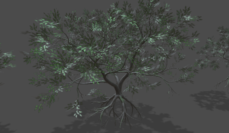 橡树石头植物gltf,glb模型下载，3d模型下载